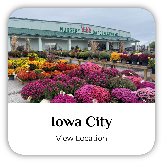 Iowa City, Iowa, Earl May Garden Center storefront.